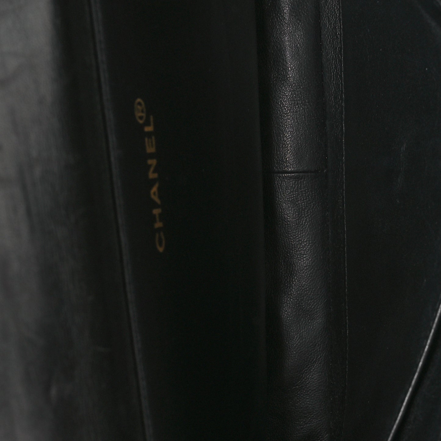 Patent Quilted Double Sided Shoulder Flap Bag Black