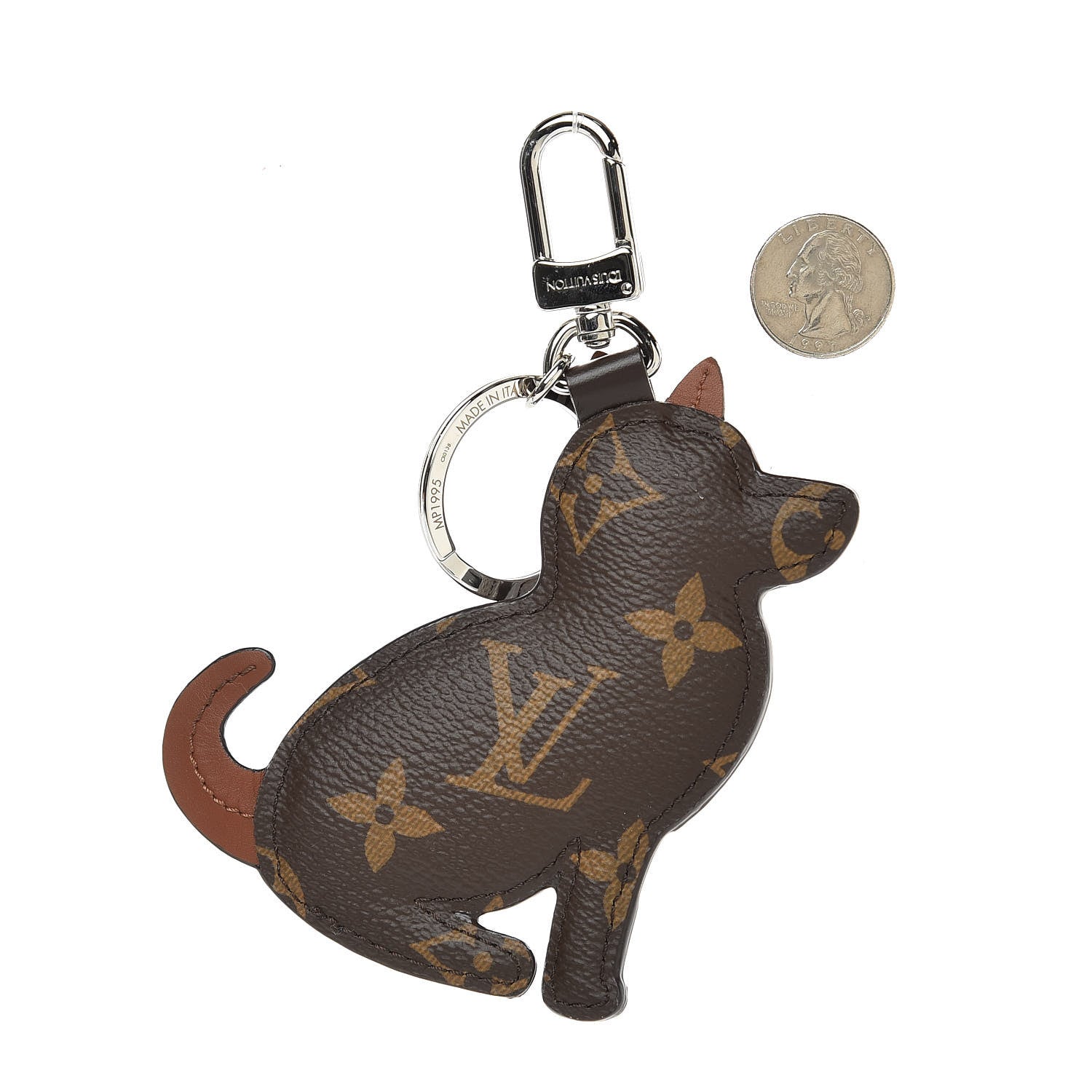 Louis Vuitton Monogram Dog Bag Charm Key Holder 2 of 3
