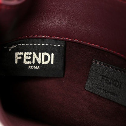 Fendi Shiny Nappa Trapuntata Dotcom Tube Wallet On Chain Bordeaux 7 of 13
