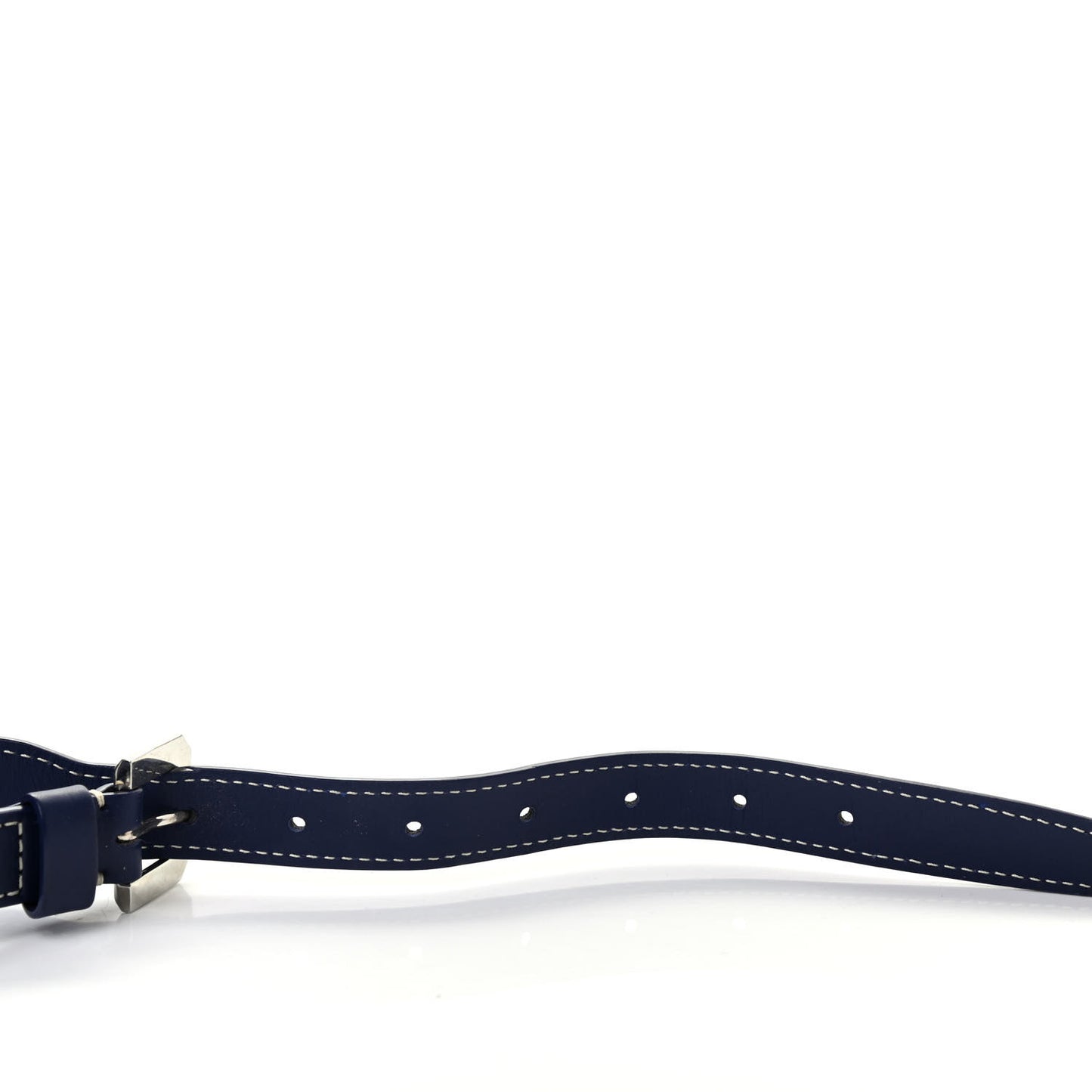 Calfskin Shoulder Strap Navy Blue