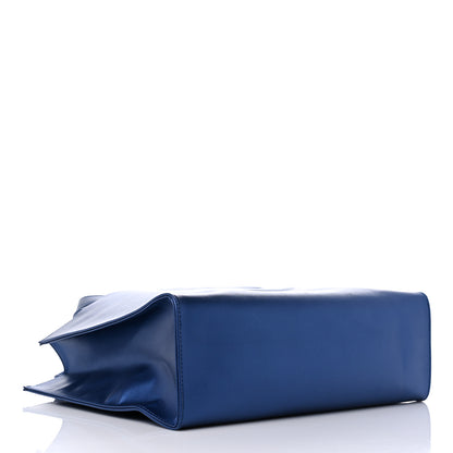 Telfar Metallic Vegan Leather Medium Shopping Bag Cobalt 4 of 10