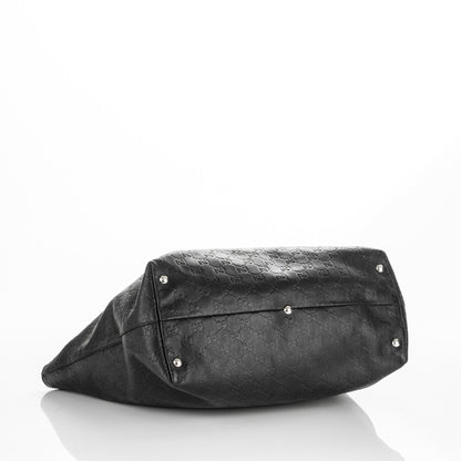 Gucci Guccissima Medium Icon Bit Tote Black 4 of 8