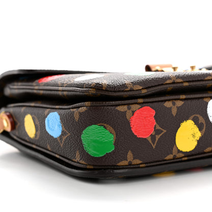 Louis Vuitton LV x YK Monogram Painted Dots Pochette Metis 9 of 10