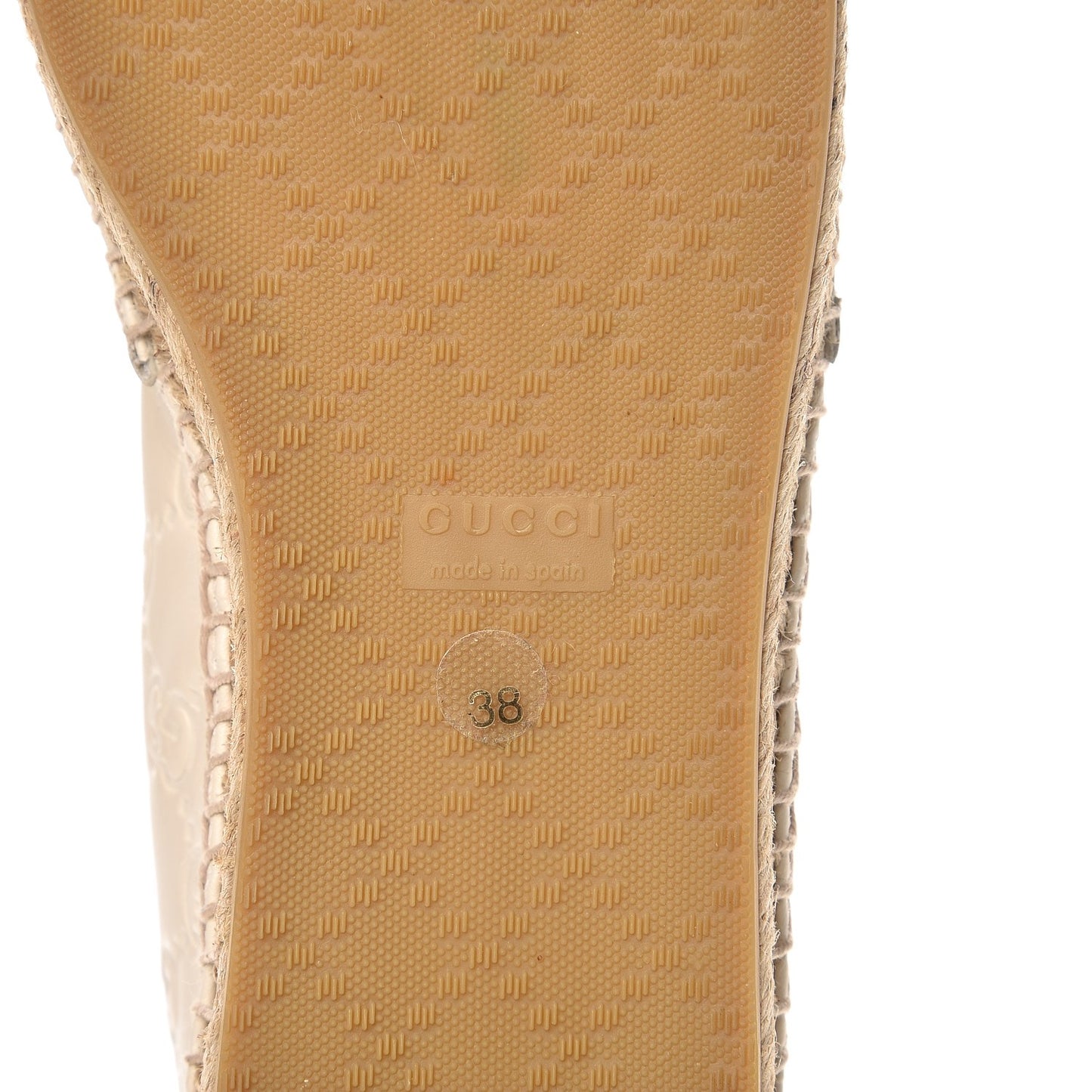 Guccissima Signature Espadrilles 38 Mystic White