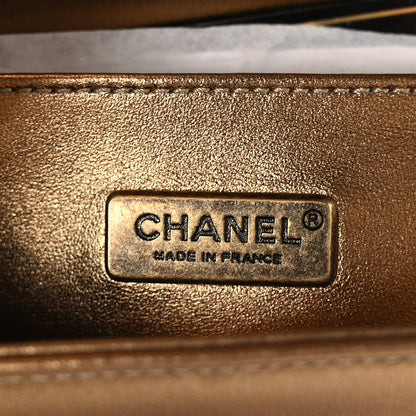 Chanel Snakeskin Calfskin Small Boy Flap Gold 7 of 10