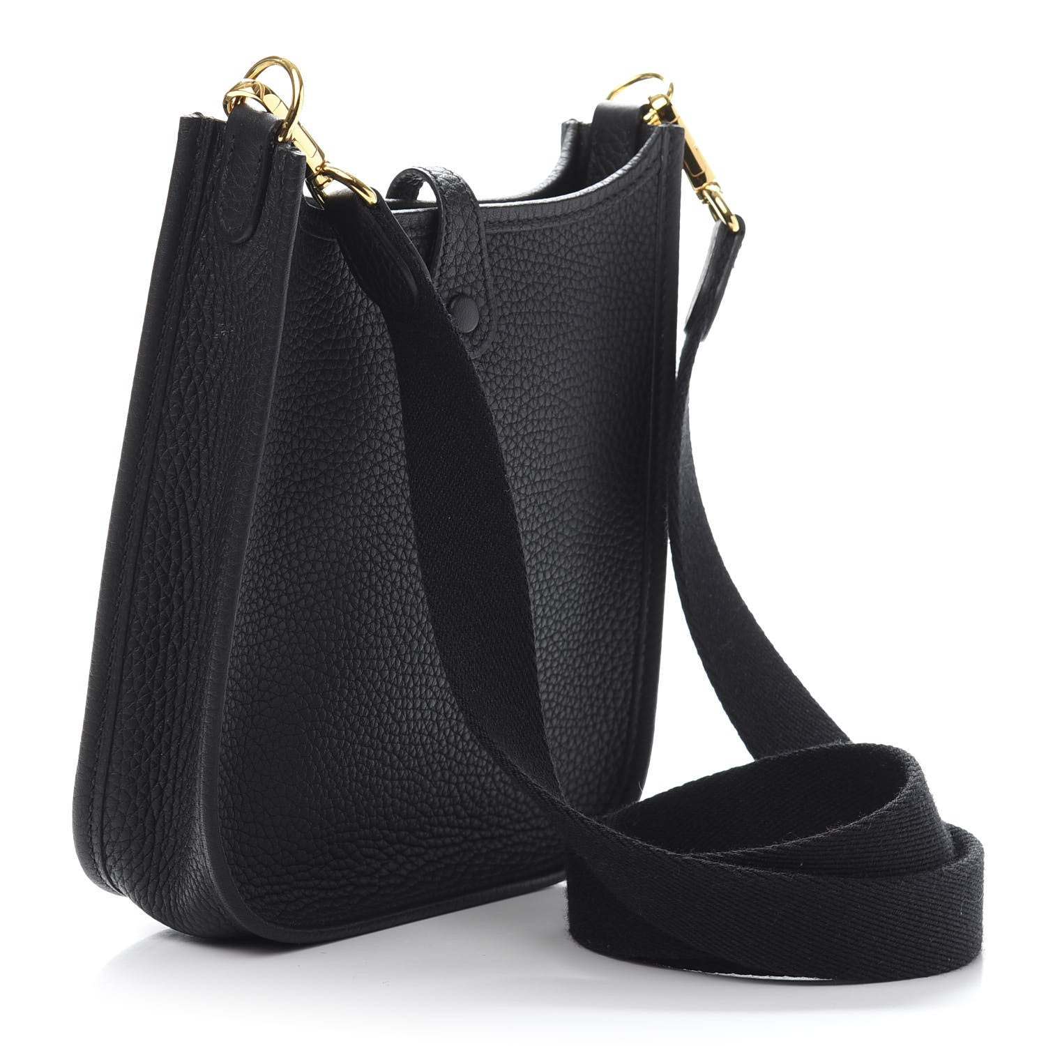 Hermes Taurillon Clemence Evelyne TPM Black 2 of 10