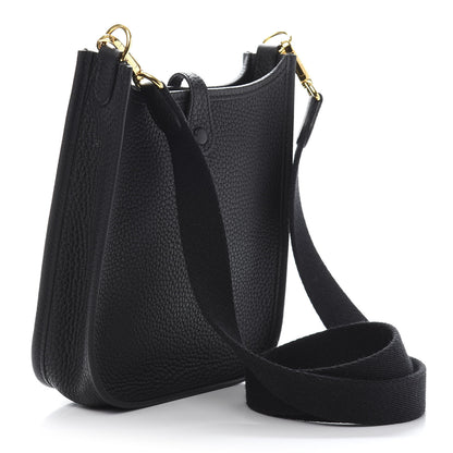 Hermes Taurillon Clemence Evelyne TPM Black 2 of 10