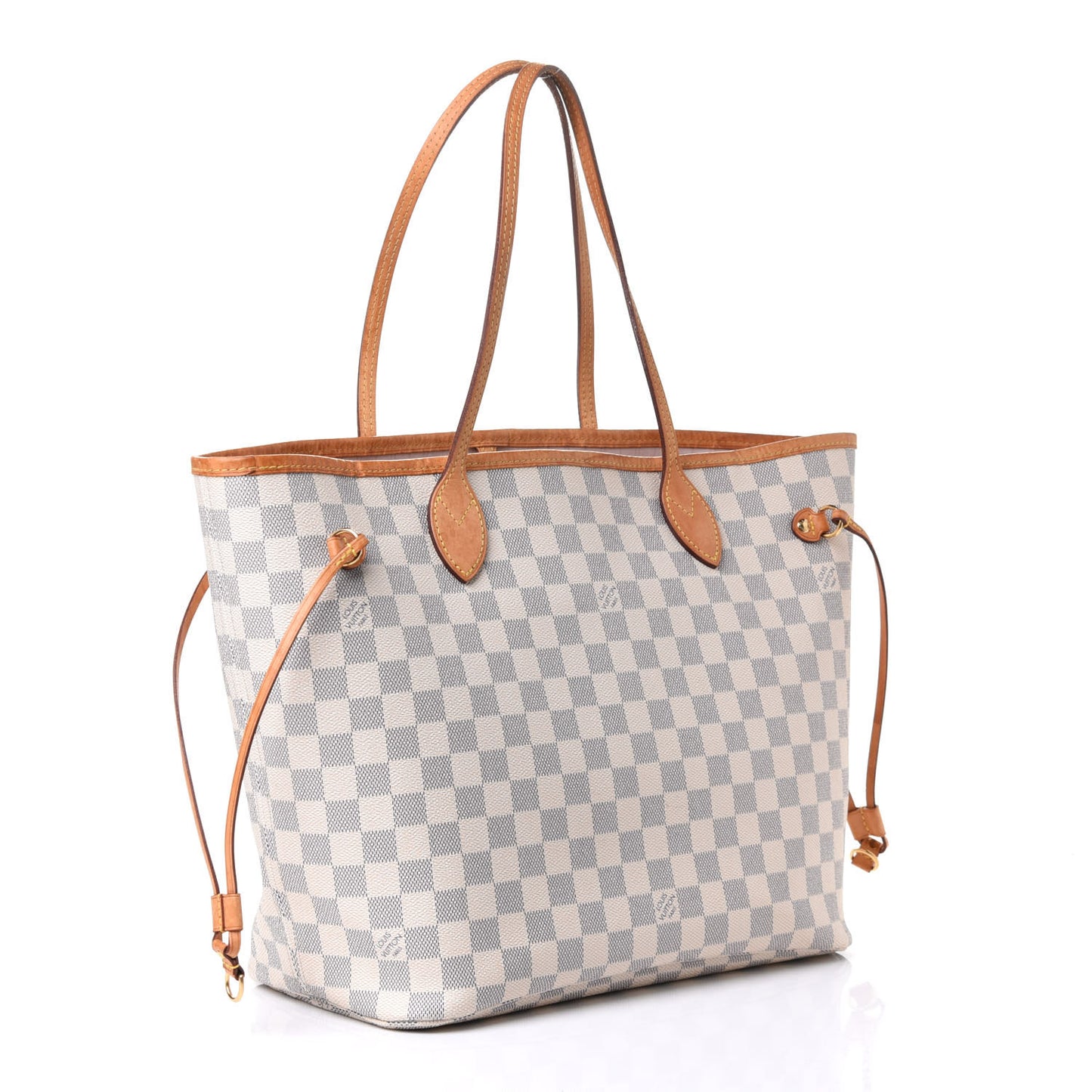 Damier Azur Neo Neverfull MM Rose Ballerine