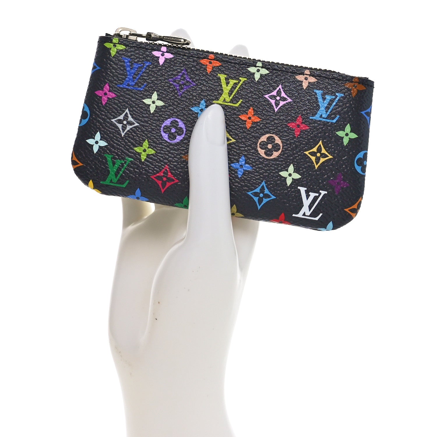 Louis Vuitton LV X TM Monogram Multicolor Key Pouch Black 2 of 8