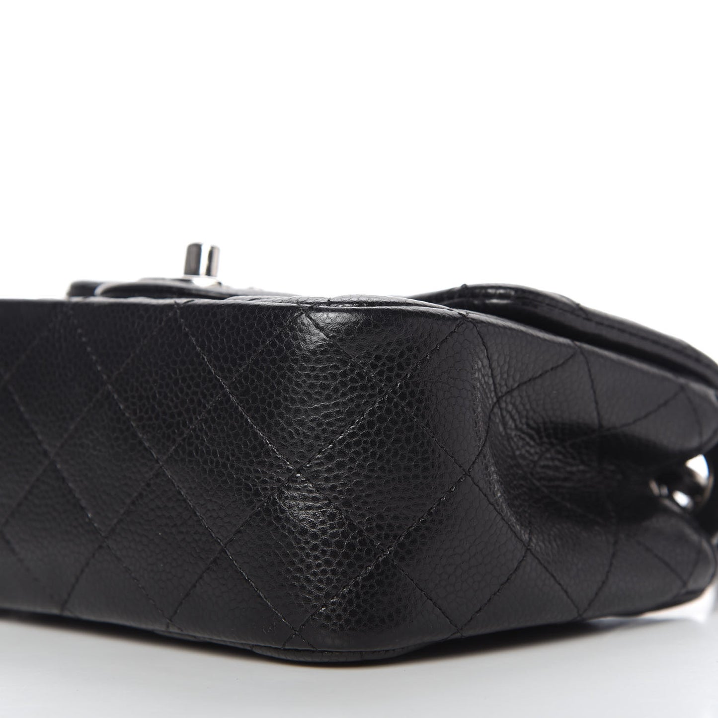 Caviar Quilted Mini Square Flap Black