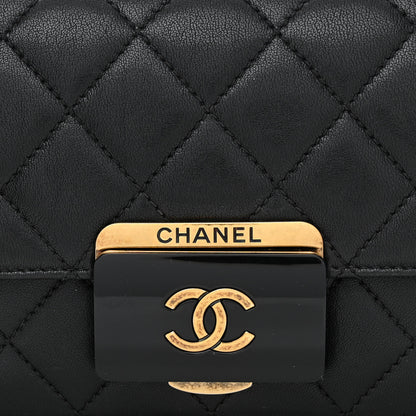Chanel Sheepskin Quilted Mini Beauty Lock Flap Black 8 of 11