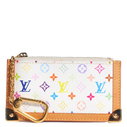 Louis Vuitton Monogram Multicolor Key Pouch White 1 of 7