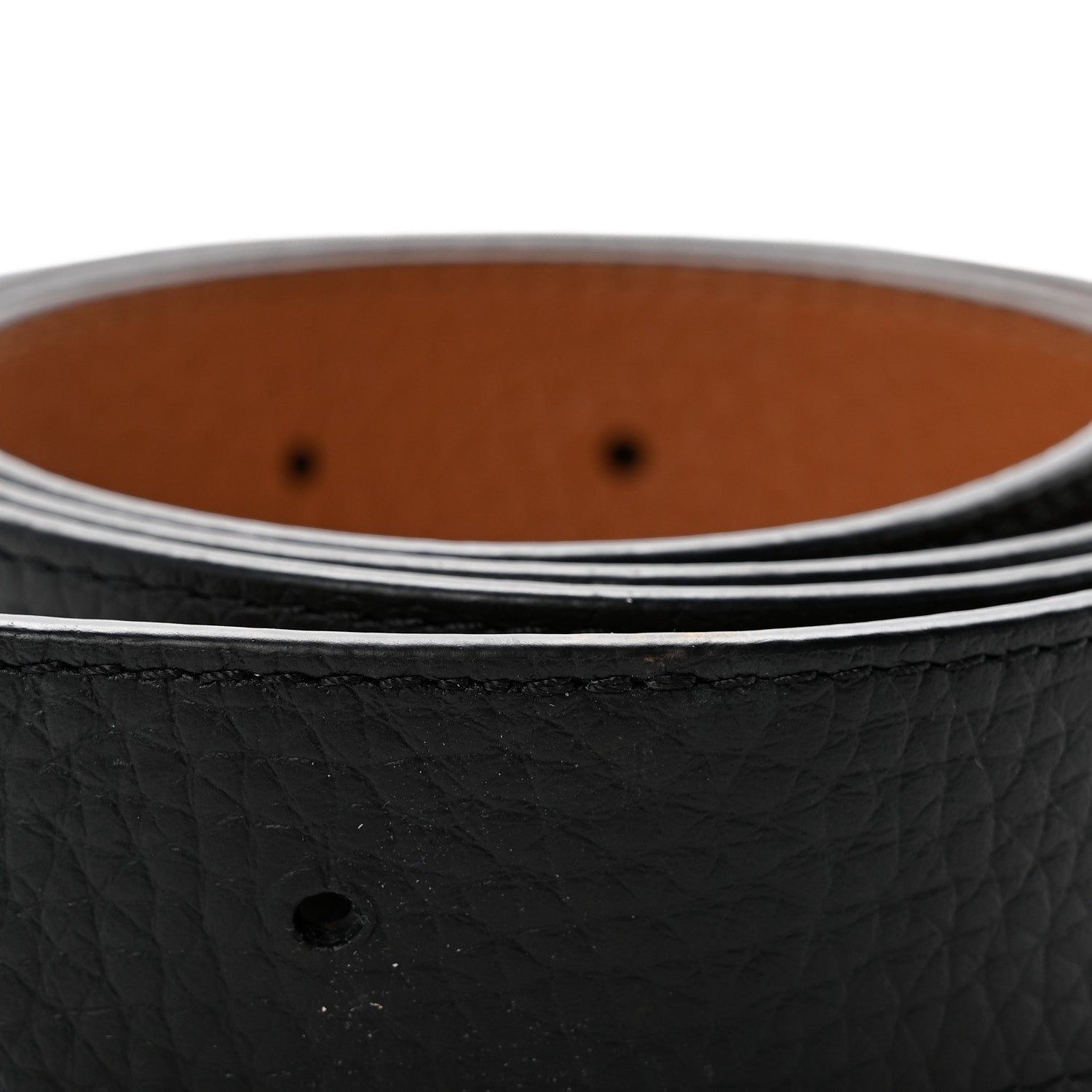 Louis Vuitton Taurillon Calfskin 30mm LV Initiales Reversible Belt 80 32 Black 9 of 10