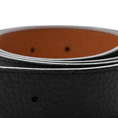 Louis Vuitton Taurillon Calfskin 30mm LV Initiales Reversible Belt 80 32 Black 9 of 10