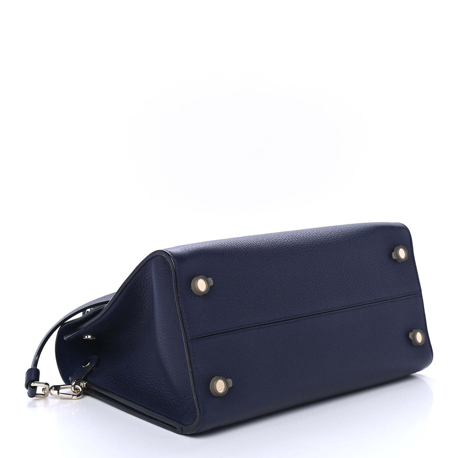 Christian Dior Bullcalf Medium Diorever Flap Navy 3 of 4