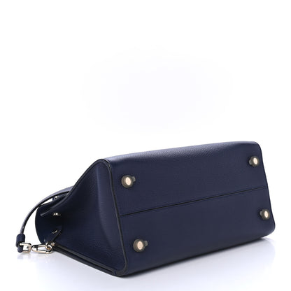 Christian Dior Bullcalf Medium Diorever Flap Navy 3 of 4