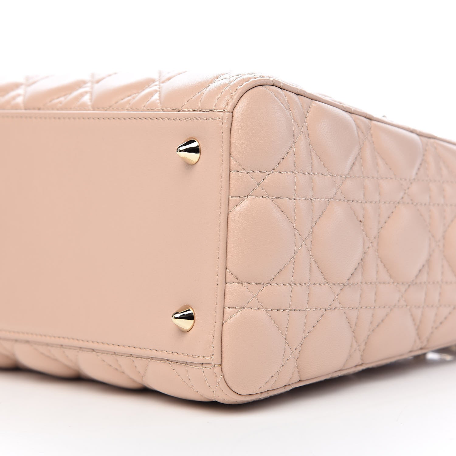 Christian Dior Lambskin Cannage Medium Lady Dior Light Pink 9 of 12