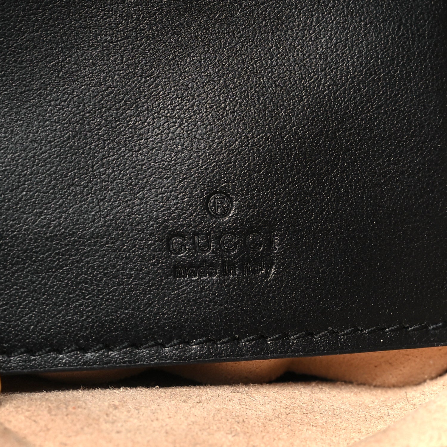 Gucci Calfskin Matelasse Mini GG Marmont 2.0 Bucket Bag Black 5 of 10