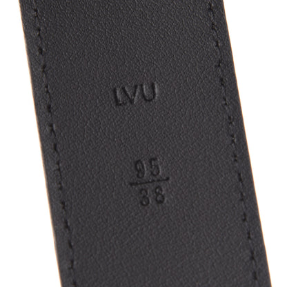 Louis Vuitton Calfskin 35mm Pont Neuf Belt 95 38 Black 3 of 6