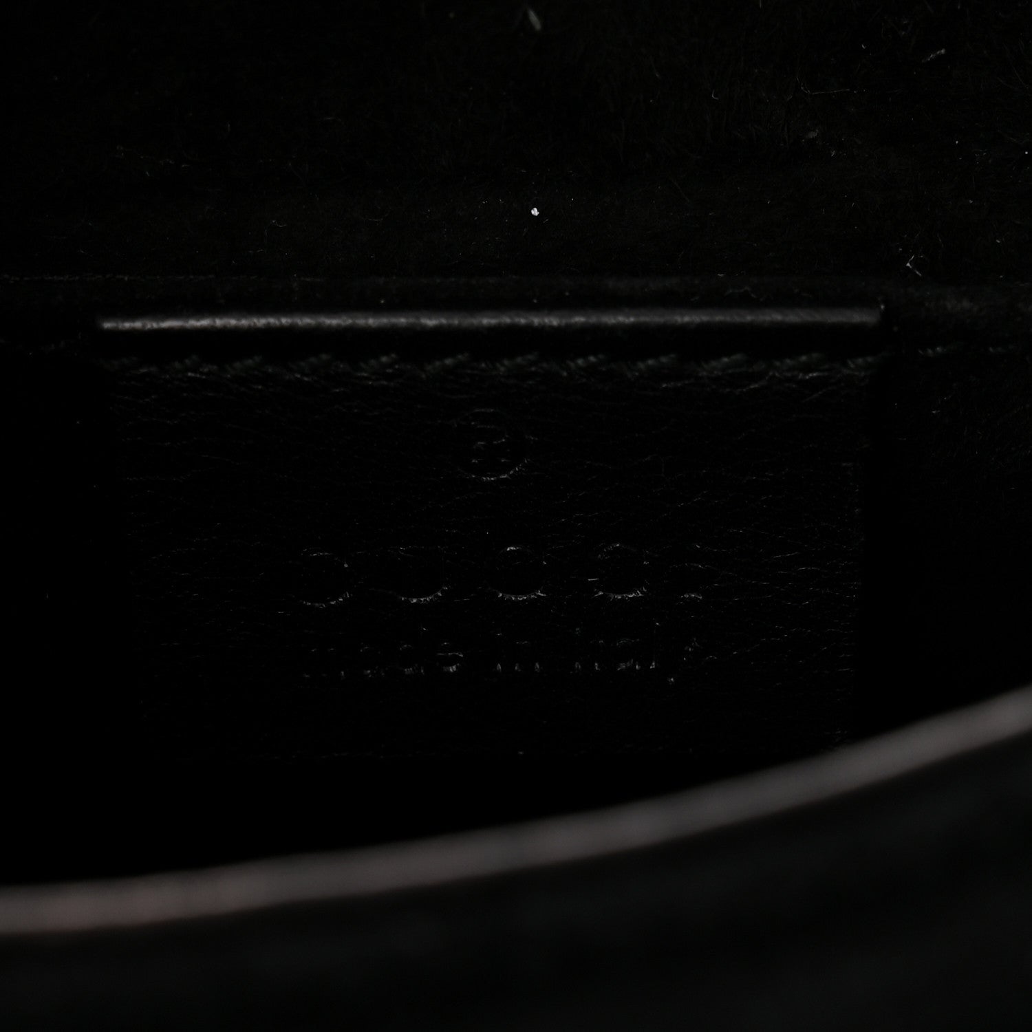 Gucci Suede Crystal 1973 Small Chain Shoulder Bag Black 6 of 11