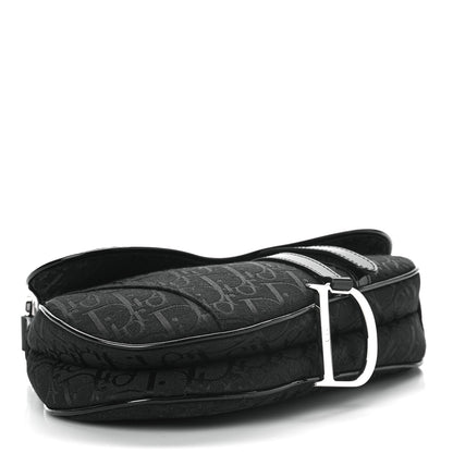 Christian Dior Monogram Saddle Bag Black 3 of 7