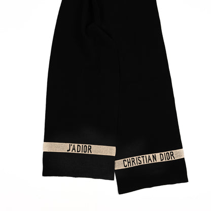 Christian Dior Cashmere J'Adior Scarf Black 2 of 4
