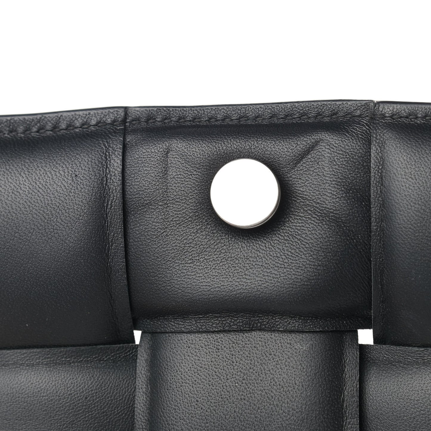 Nappa Maxi Intreccio Padded Cassette Crossbody Bag Black