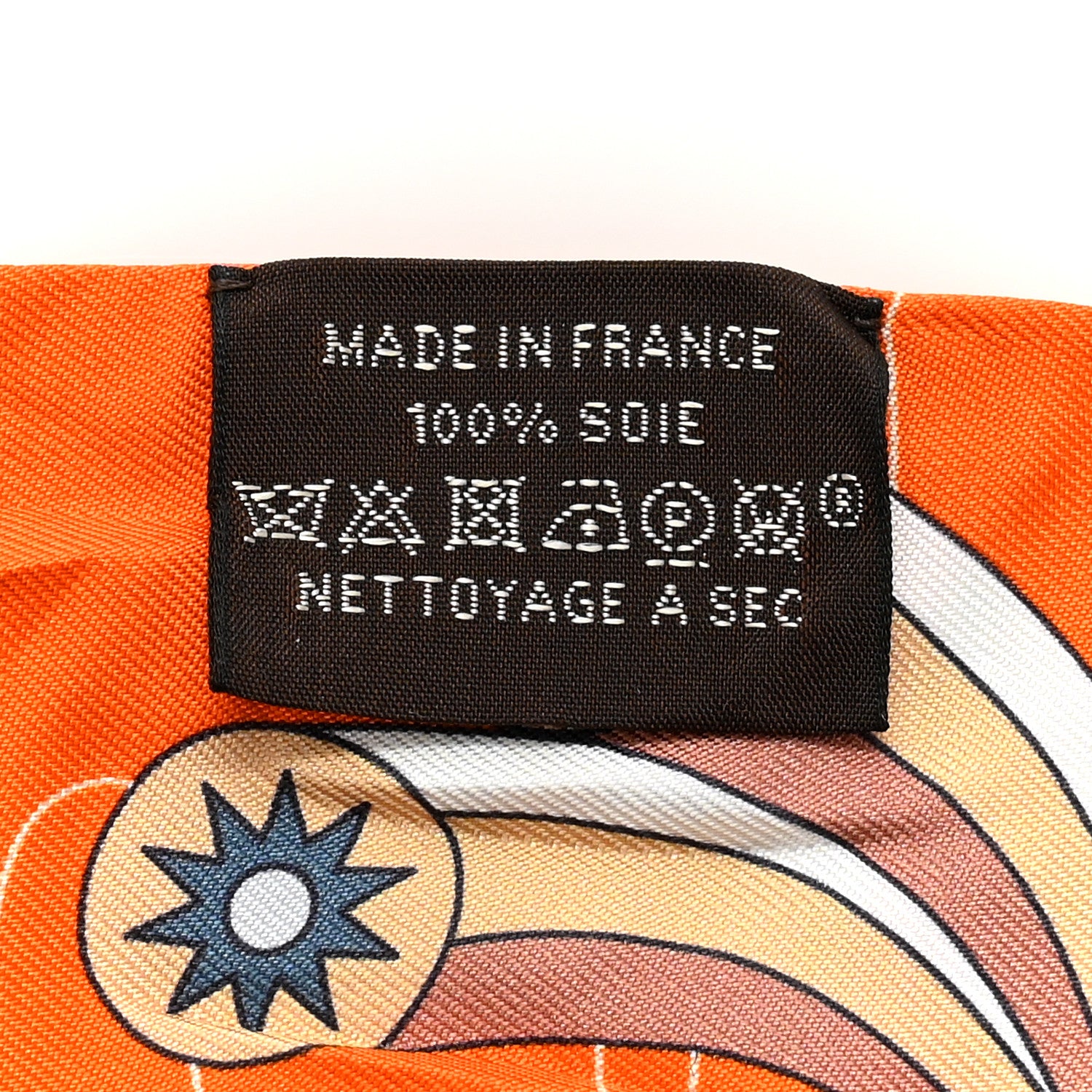 Hermes Silk Odyssey Twilly Orange Vert Jaune 3 of 4