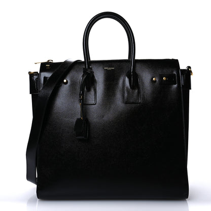 Saint Laurent Patent Grain De Poudre  Sac De Jour Souple North South Tote Black 8 of 14
