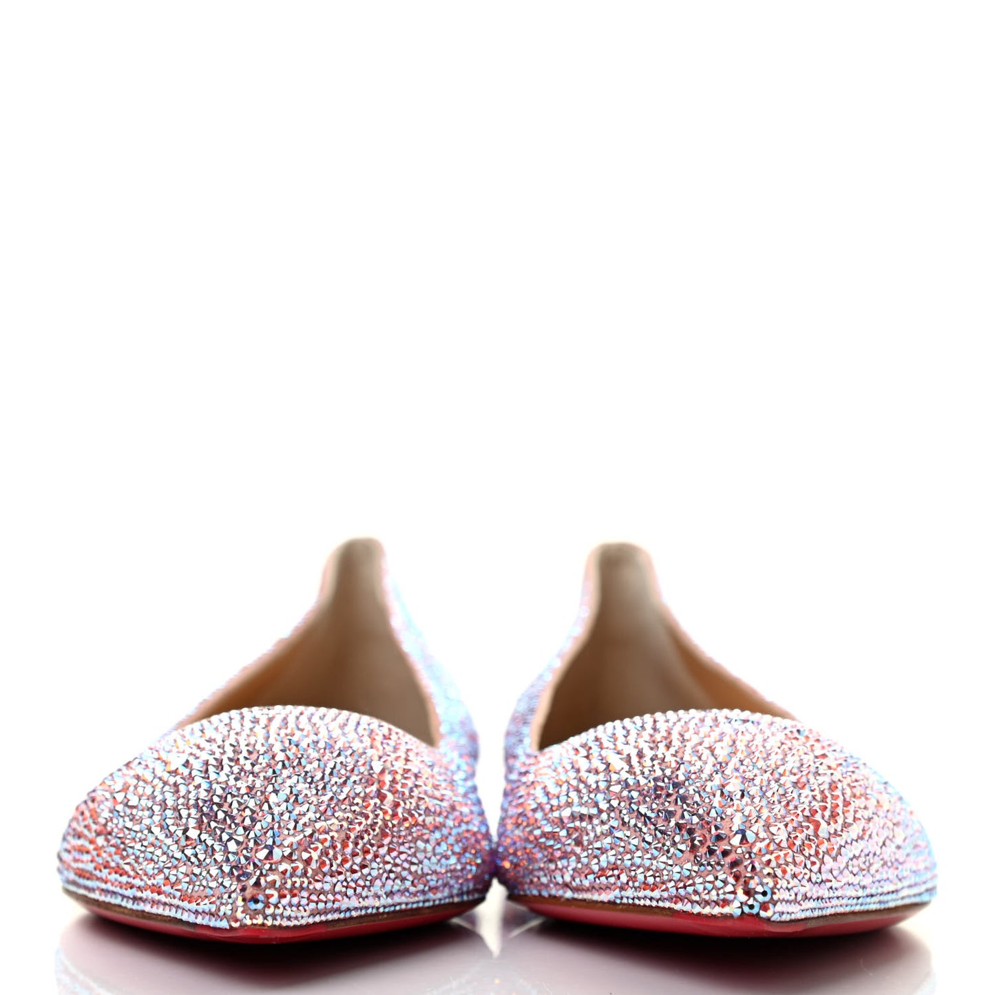 Nappa Strass Ballalla Flats 39.5 Crepon Light Rose