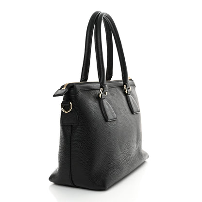 Gucci Dollar Calfskin GG Charm Satchel Black 2 of 11