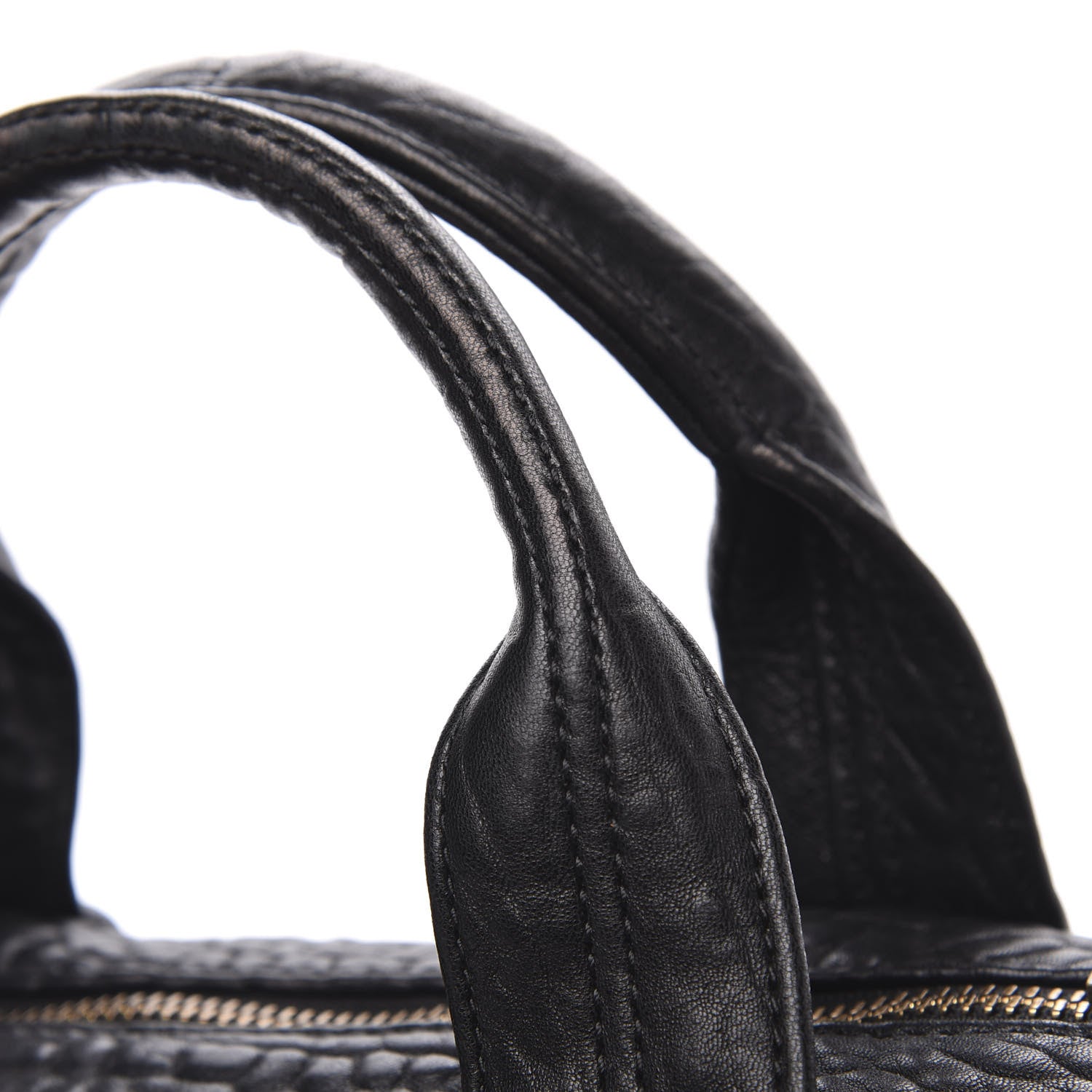 Alexander Wang Pebbled Lambskin Rocco Black Nickel Hardware 9 of 10