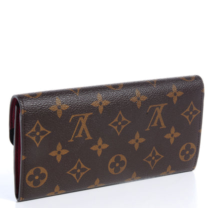 Louis Vuitton Monogram Emilie Wallet Rouge 3 of 7