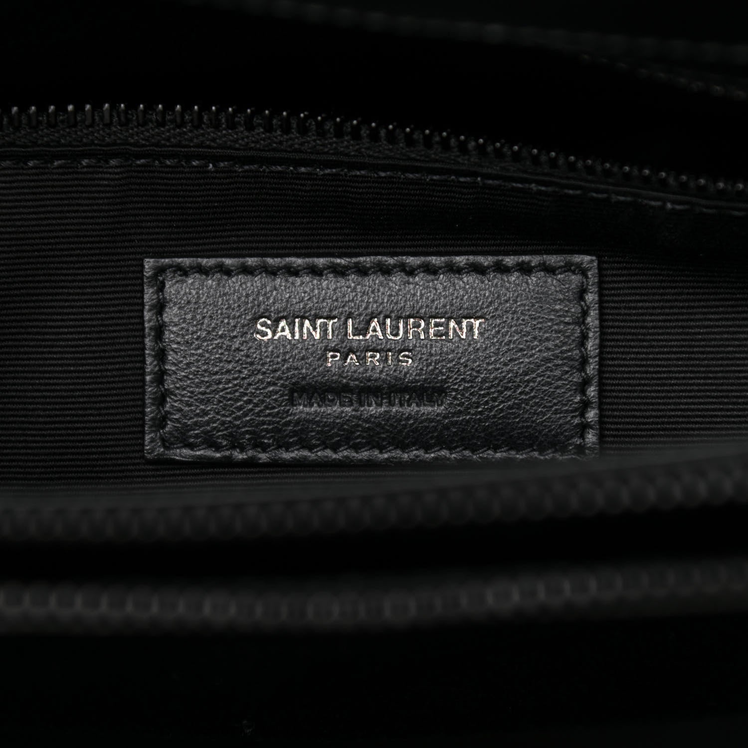 Saint Laurent Calfskin Y Quilted Monogram Monochrome Medium Loulou Chain Satchel Black 6 of 8