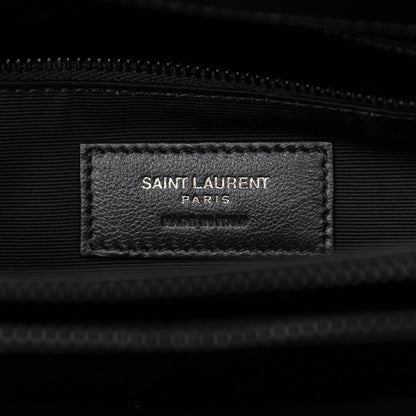 Saint Laurent Calfskin Y Quilted Monogram Monochrome Medium Loulou Chain Satchel Black 6 of 8
