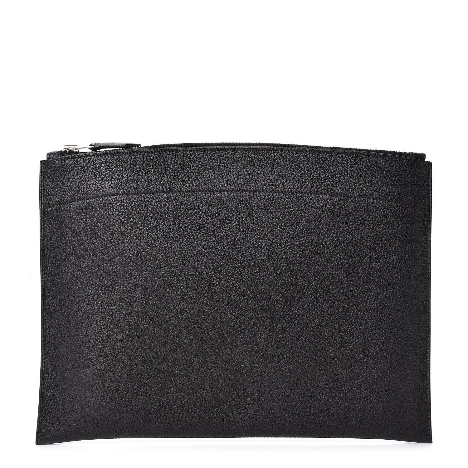 Hermes Togo Medium Bazar Pouch Black 1 of 9
