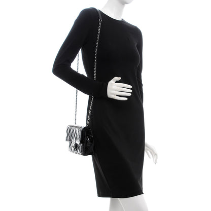 Chanel Patent Quilted Small Coco Shine Flap Black 2 of 9
