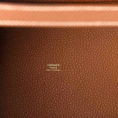 Hermes Taurillon Clemence Picotin Lock 22 MM Gold 5 of 12