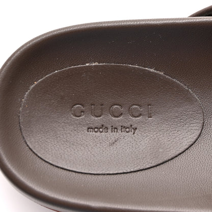Gucci GG Supreme Monogram Miro Soft Calfskin Womens Horsebit Slippers 39.5 Beige Ebony New Acero 8 of 10
