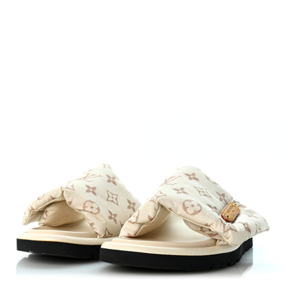 Louis Vuitton Nylon Monogram LV Pool Pillow Flat Comfort Mule 41 Dune Beige 4 of 10