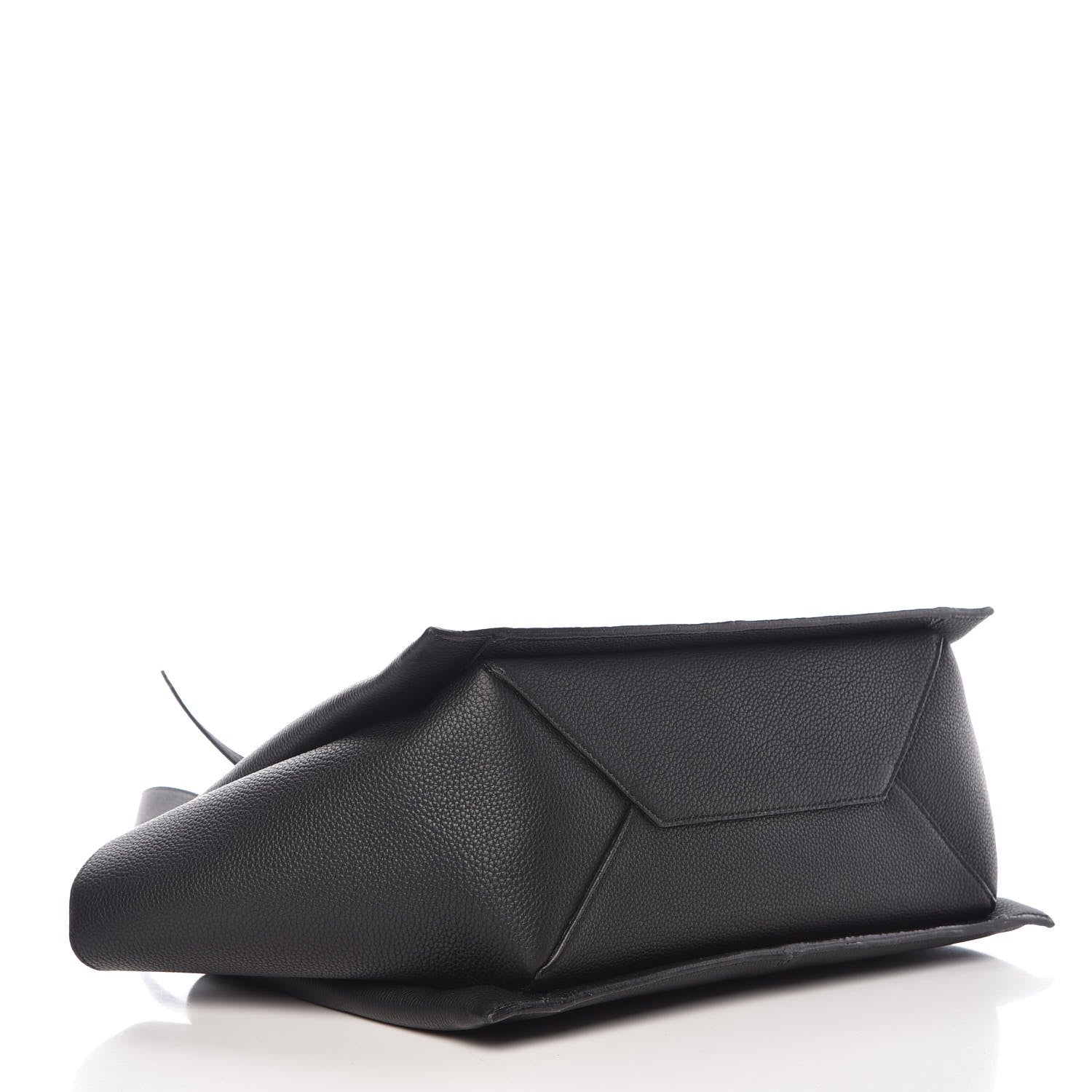 Celine Baby Grained Calfskin Small Tri-Fold Bag Black 4 of 8