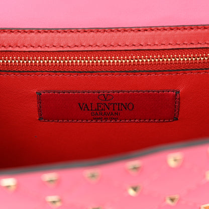 Valentino Garavani Nappa Rockstud Spike Wallet On Chain Shadow Pink 6 of 10