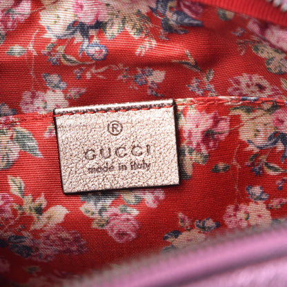 Gucci Laminated Nappa Trapuntata Small Zumi Shoulder Bag Rosa Lago Rame 6 of 8