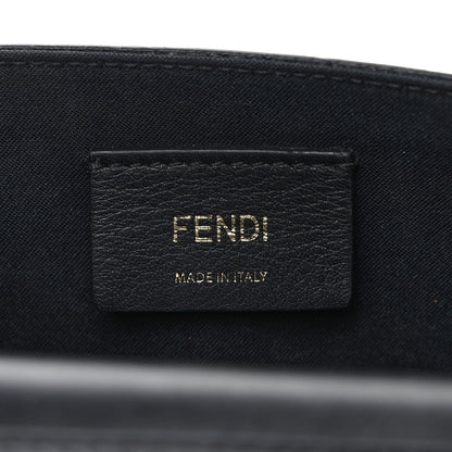 Fendi Vitello Liberty F is Fendi Bi-Color FF 1974 Embossed Envelope Belt Bag Maya Black 6 of 11