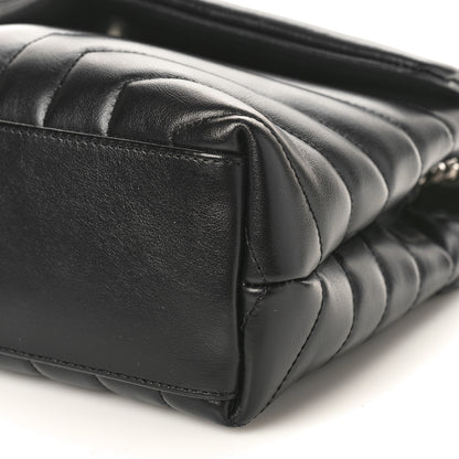 Saint Laurent Calfskin Y Quilted Monogram Small Loulou Chain Satchel Black 8 of 8
