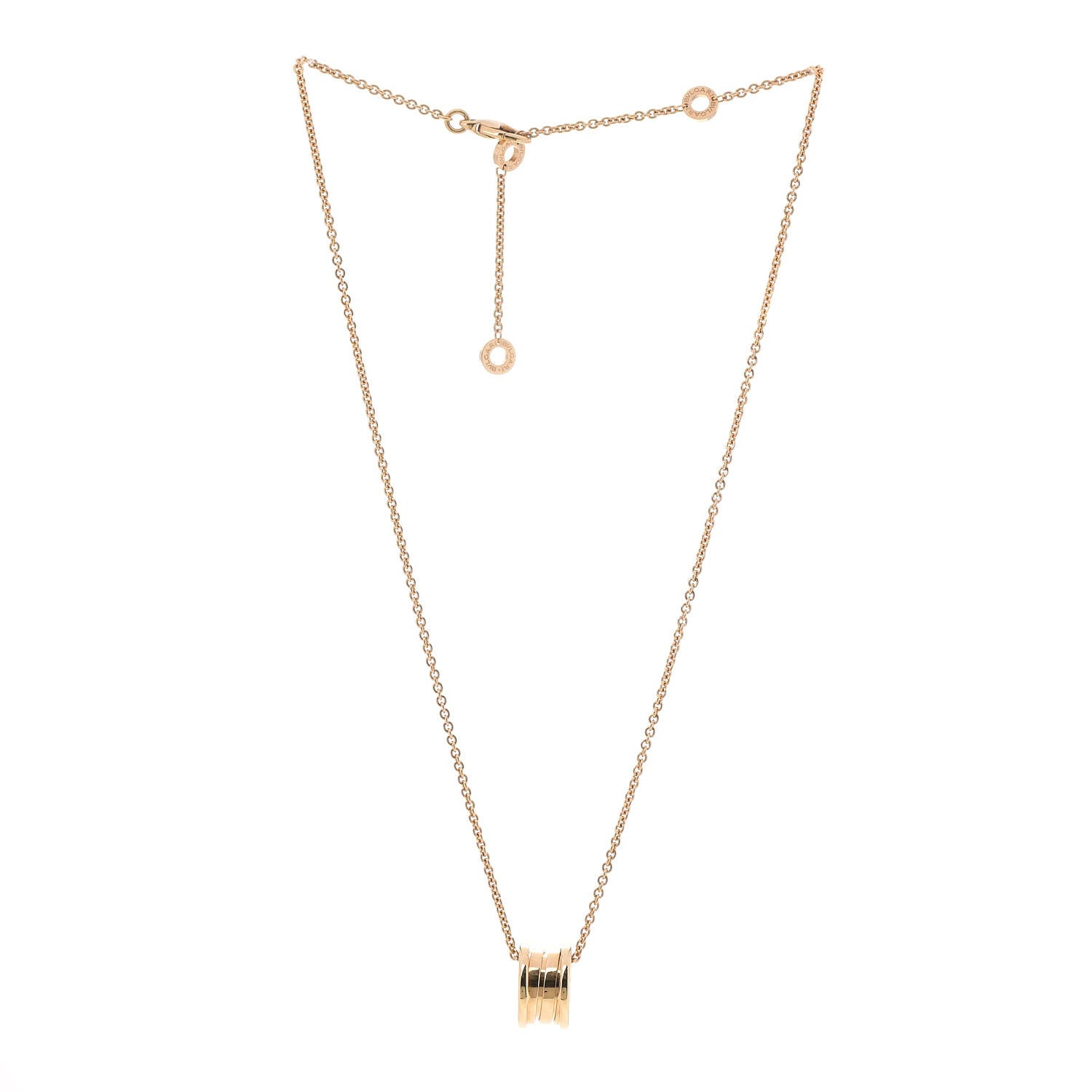 Bulgari 18K Yellow Gold B.Zero1 Pendant Necklace 3 of 9