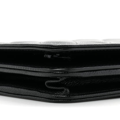 Chanel Caviar Quilted Boy Clutch With Chain Black 12 of 14