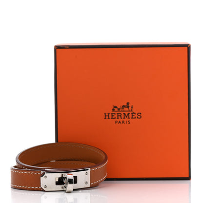 Hermes Barenia Kelly Double Tour Bracelet S Fauve 7 of 7