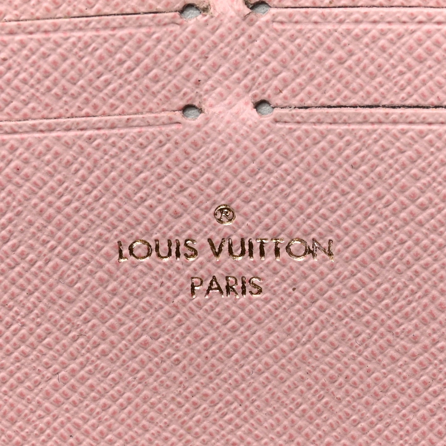 Damier Ebene Clemence Wallet Rose Ballerine