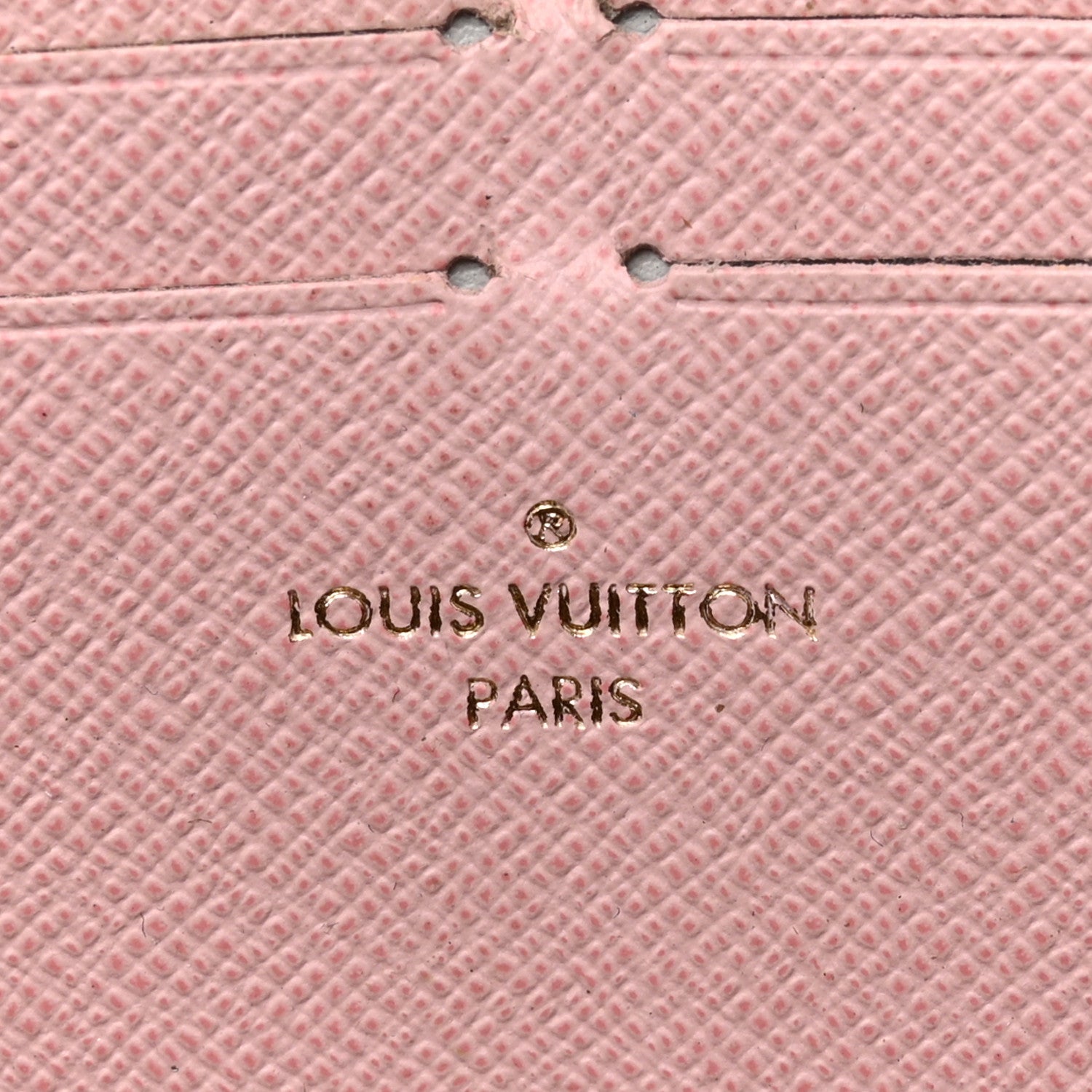 Louis Vuitton Damier Ebene Clemence Wallet Rose Ballerine 6 of 9